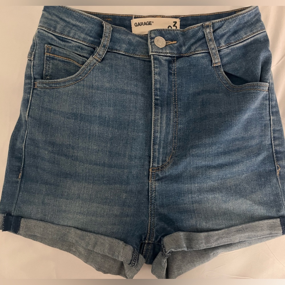 High-Rise Jean Shorts From Garage